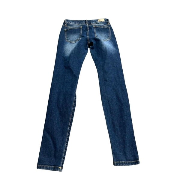 Cello Jeans Women's Denim Junior Size 7 Distressed Skinny Dark Wash - Picture 4 of 4